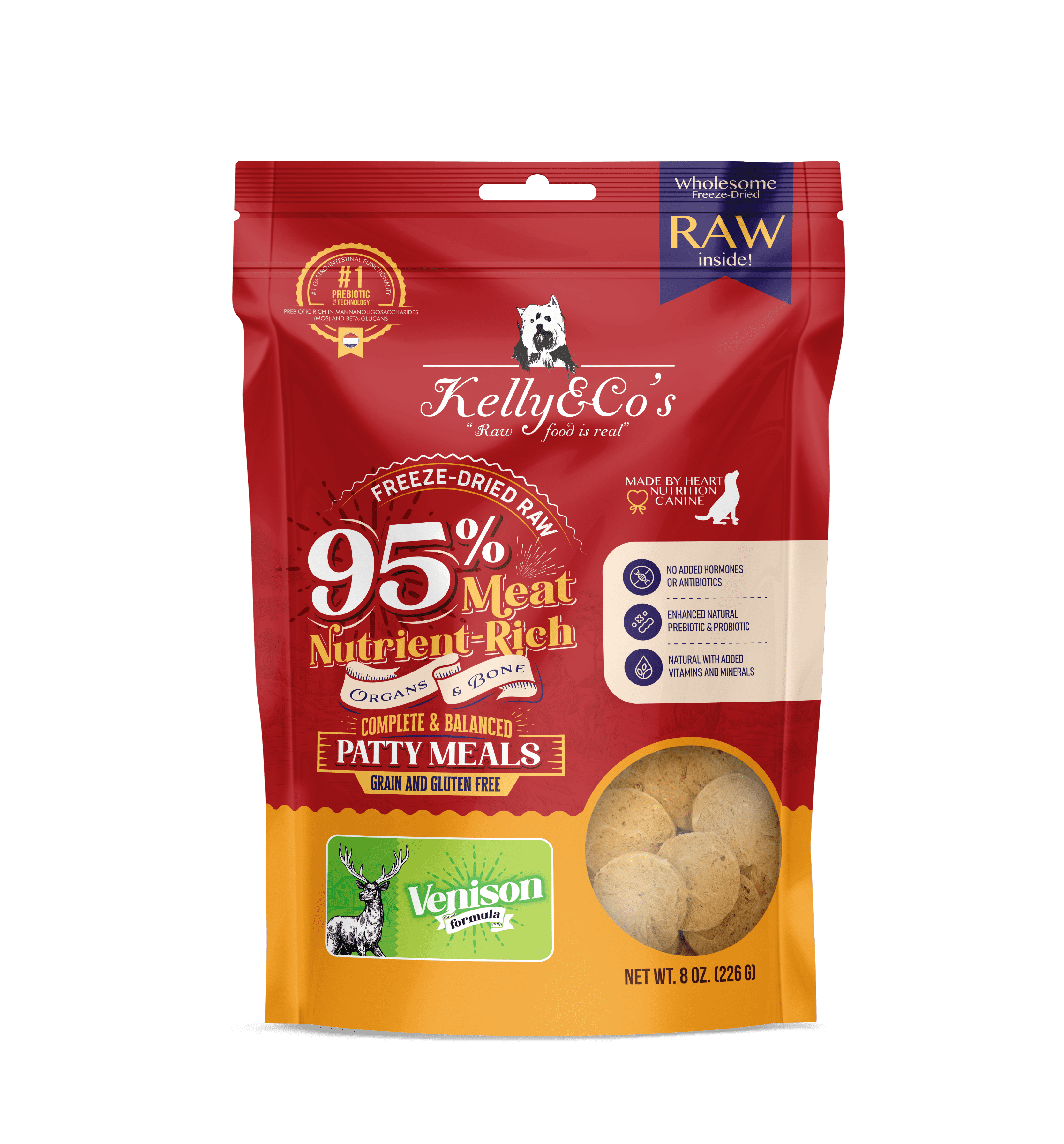 Kelly & Co’s Canine Patty Meals Venison Formula